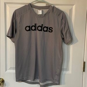 Adidas Charcoal short sleeve Tee with Black Logo
